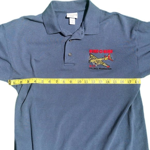 Military B-17 Nine-0-Nine Polo Shirt Collings M - Picture 5 of 7